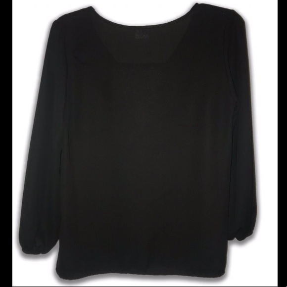 Black chiffon shirt - Picture 2 of 2